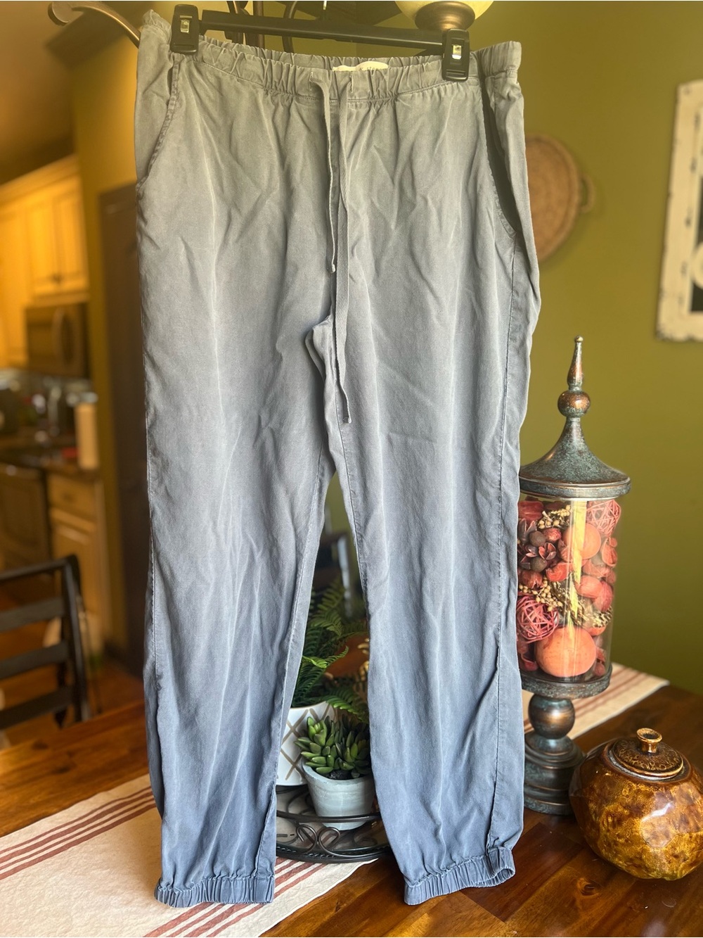 Anthropologie Cloth & Stone Gray Tencel Joggers